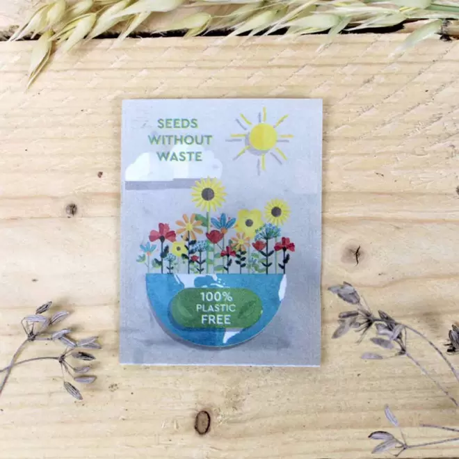 SACHET DE GRAINES PERSONNALISABLE ZERO PLASTIQUE 'RECOL'