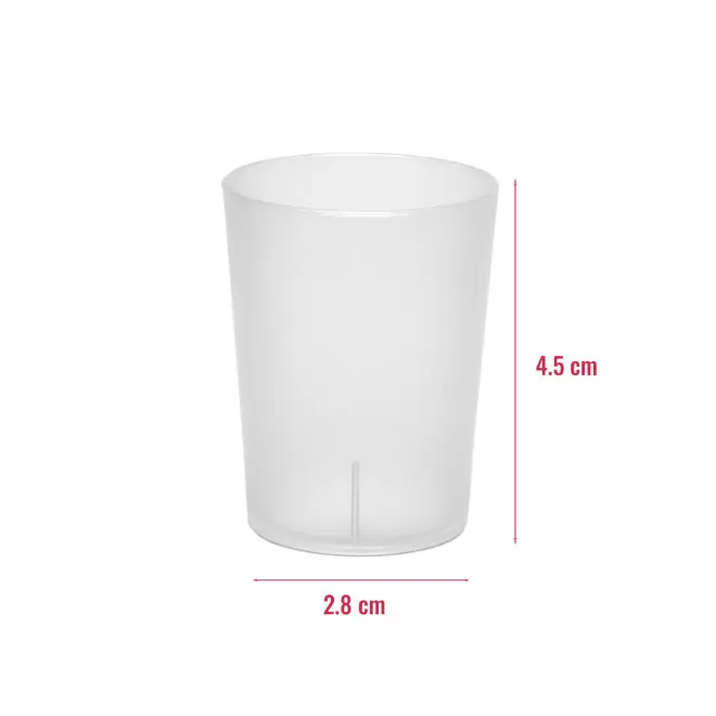 GOBELET SHOOTER PERSONNALISÉ 3CL 'CUPO QUADRI'