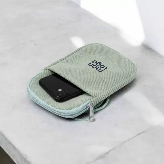 SACOCHE TELEPHONE VELOURS PERSONNALISABLE 'BUDINSKY'