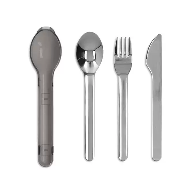 SET DE COUVERTS PERSONNALISABLE EN INOX AVEC BOITE 'TAMIK'