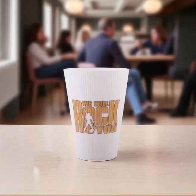 GOBELET CANNELE 40CL PERSONNALISABLE 'CUP WAVE' 