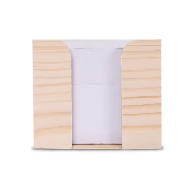 BLOC PAPIER RECYCLE PERSONNALISE 'CUBI WOOD'