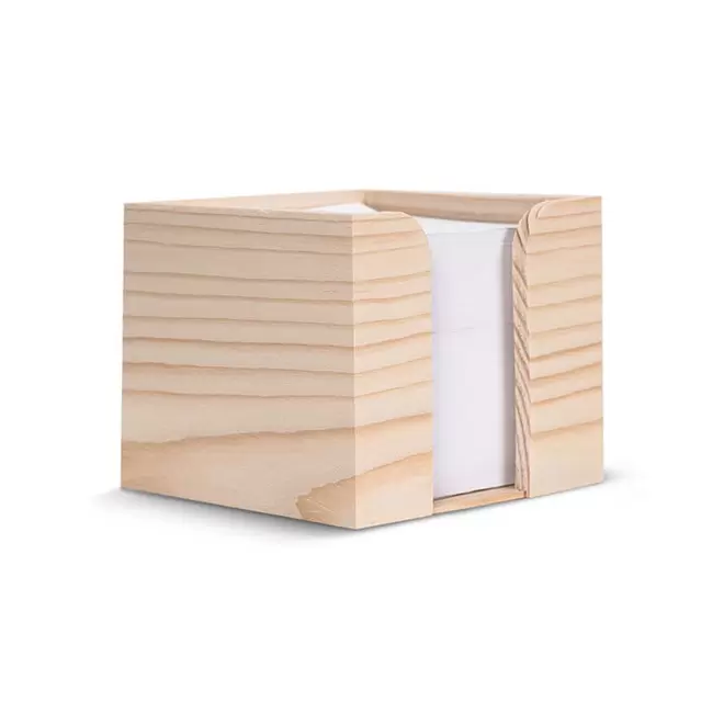 BLOC PAPIER RECYCLE PERSONNALISE 'CUBI WOOD'