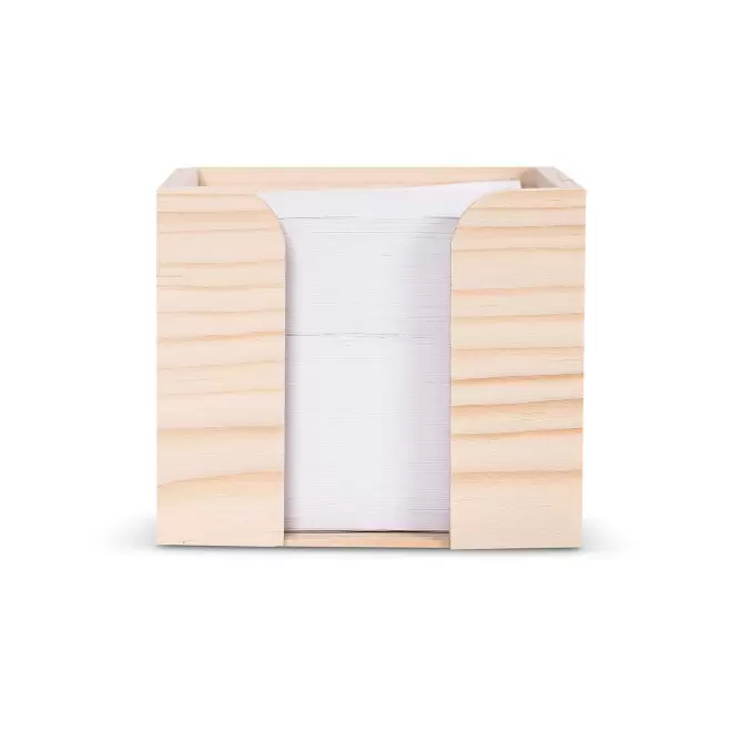 BLOC PAPIER RECYCLE PERSONNALISE 'CUBI WOOD'
