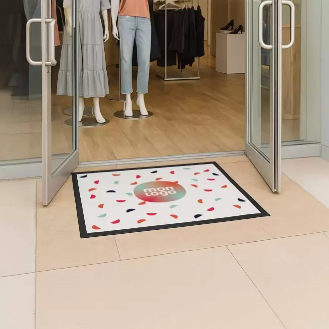 TAPIS ACCUEIL PERSONNALISABLE 'BIENVENUE POLYESTER'