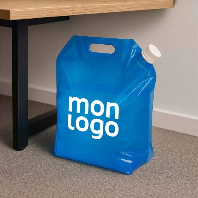 BIDON PLIABLE AVEC POIGNEE 10L PERSONNALISABLE 'HYDROCAMP'