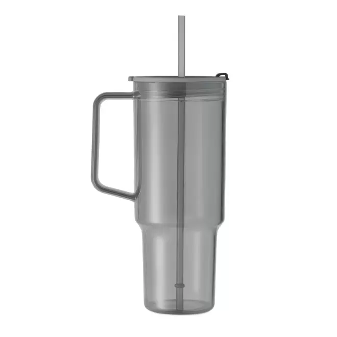 MUG RPET POIGNEE ET PAILLE 1.2L PERSONNALISABLE 'TRADRINK'