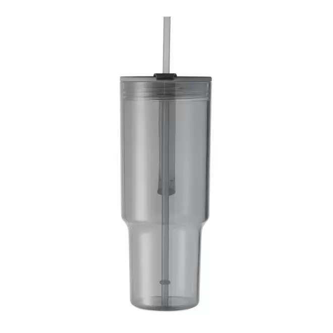 MUG RPET POIGNEE ET PAILLE 1.2L PERSONNALISABLE 'TRADRINK'