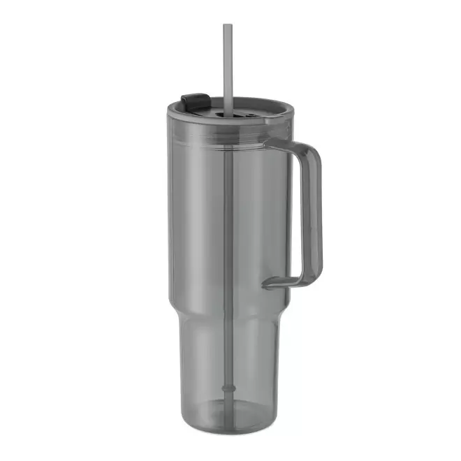 MUG RPET POIGNEE ET PAILLE 1.2L PERSONNALISABLE 'TRADRINK'