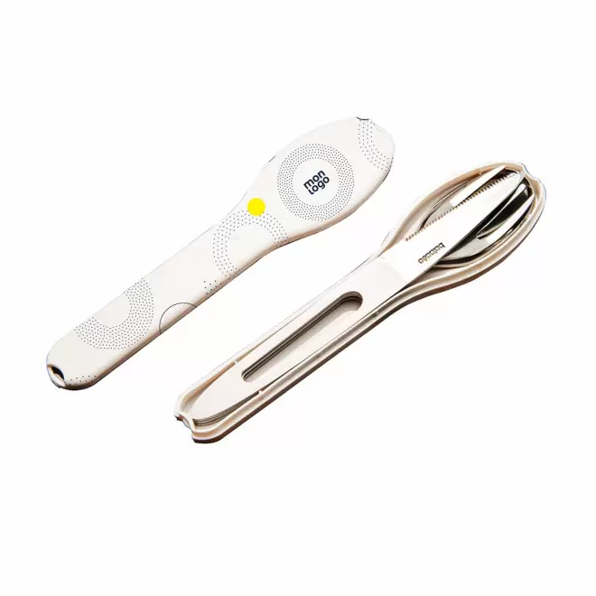 SET PERSONNALISABLE DE COUVERTS METAL 'TIMO ABS'
