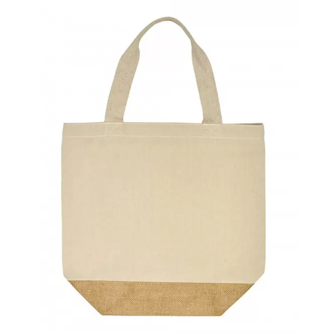 SAC COTON PERSONNALISABLE ET JUTE ZIPPE ET POCHE 'MELBOU'