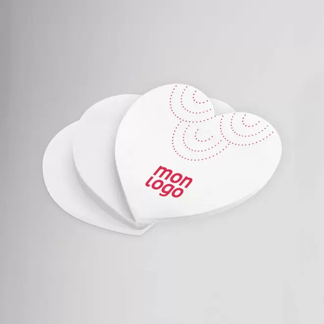 MEMOS REPOSITIONNABLES PERSONNALISABLE MIF 'REPOZI COEUR'