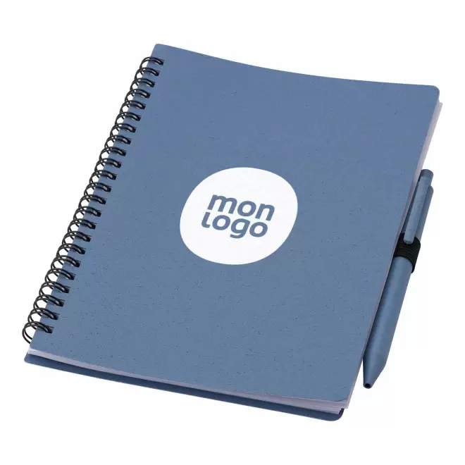 CARNET PERSONNALISABLE A5 EN PP ET PAILLE DE BLE 'PIPA'