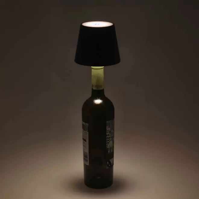LAMPE DE TABLE POUR BOUTEILLE PERSONNALISABLE 'TAILLIGHT'