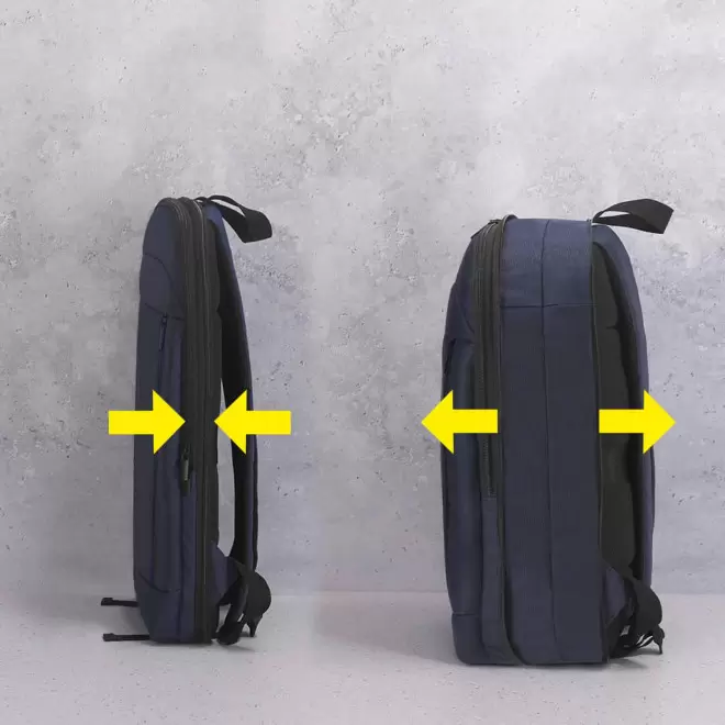 SAC A DOS EXTENSIBLE EN PU PERSONNALISABLE 'FALKONE'