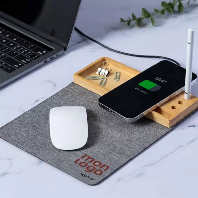TAPIS SOURIS MULTIFONCTION PERSONNALISABLE 'TIPMY'