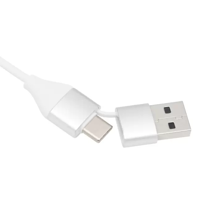 HUB DOUBLE USB BAMBOU PERSONNALISABLE 'FLOOPY'