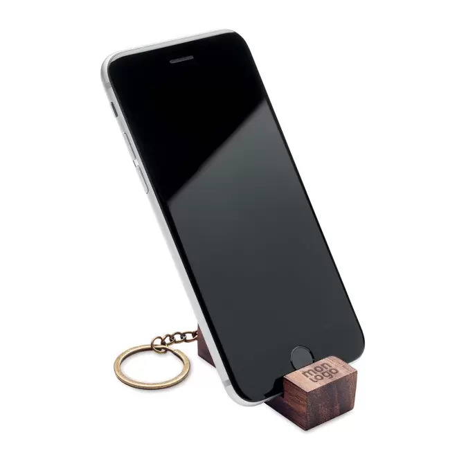 PORTE CLE PERSONNALISABLE EN NOYER 'GRINUS PLUS'