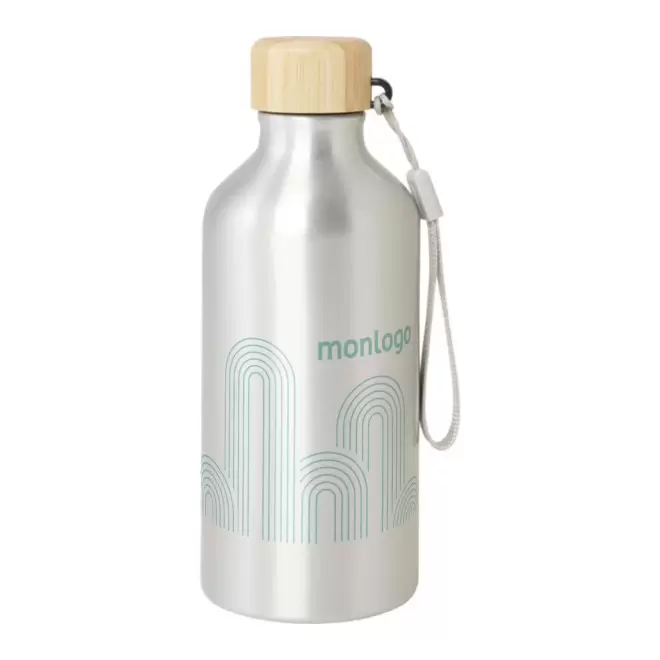 GOURDE 500 ML PERSONNALISABLE 'MORA RECYCLE CORDE' 
