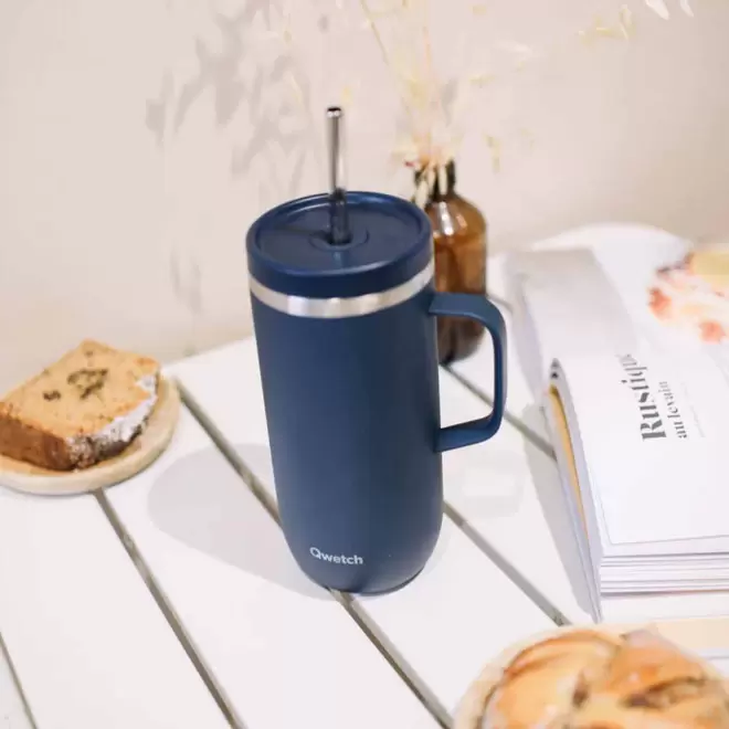 MUG ISOTHERME 600ML PERSONNALISE 'COLD CUP POIGNEE'