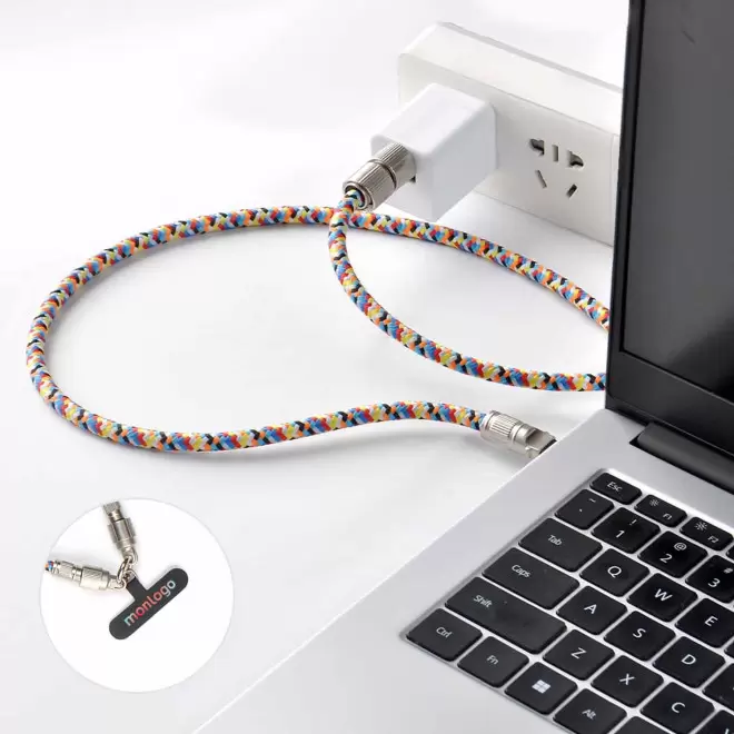TOUR DE COU ET CABLE TELEPHONE PERSONNALISABLE 'EXCLOU'