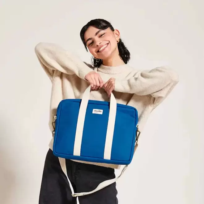 SAC ORDINATEUR PERSONNALISABLE STUDIO BY HINDBAG® 'LUIS'