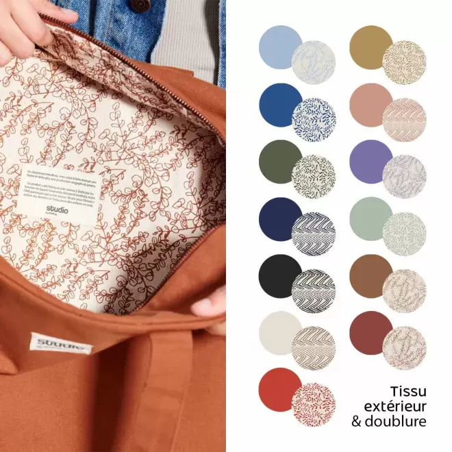 SAC WEEK END PERSONNALISABKE STUDIO BY HINDBAG® 'HUGO'