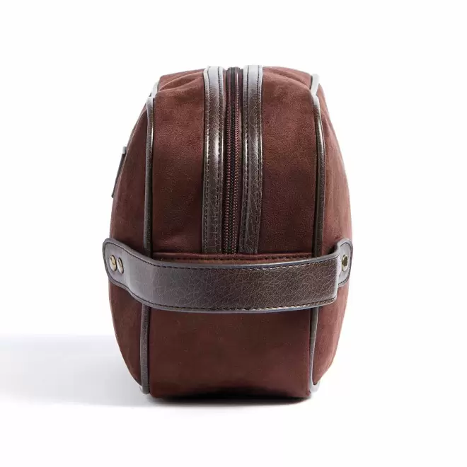 TROUSSE DE TOILETTE PERSONNALISEE EFFET DAIM 'POLLIE'