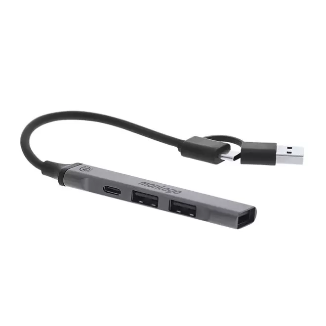 HUB USB ALU RECYCLE PERSONNALISABLE 'CHTOU'
