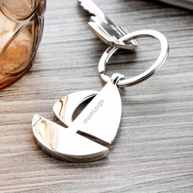 PORTE CLE PERSONNALISE EN METAL 'METALO VOILE'