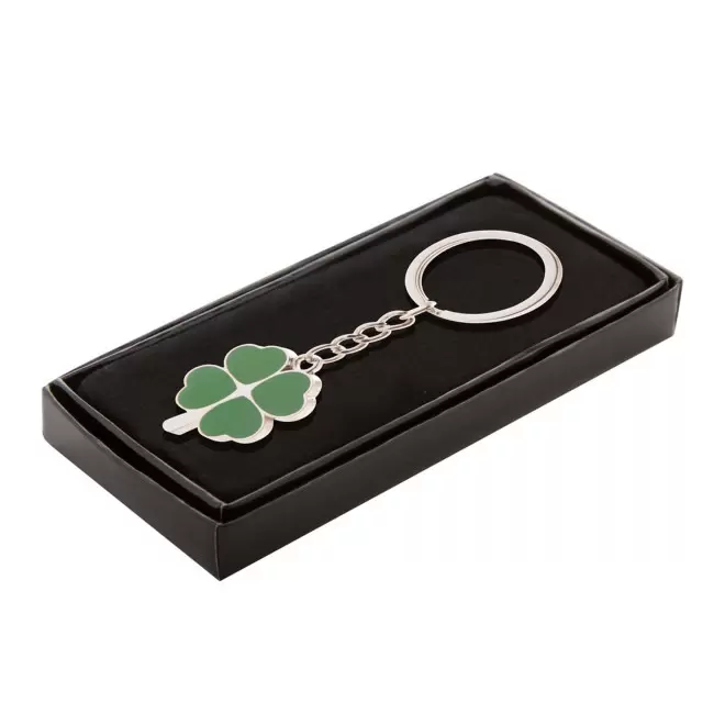 PORTE CLE PERSONNALISE EN METAL 'METALO TREFLE'