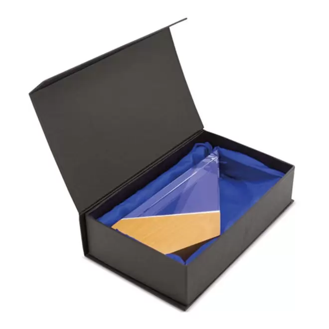 TROPHEE PERSONNALISE EN VERRE ET BOIS 'KAYNA PIC'