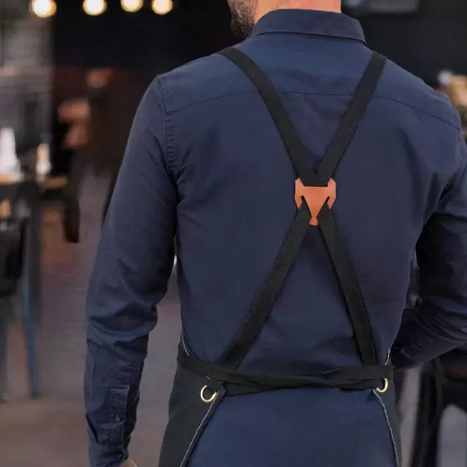 TABLIER BARISTA PERSONNALISE EN COTON 'BARICOOL'