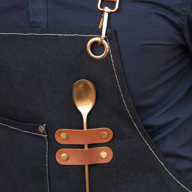 TABLIER BARISTA PERSONNALISE EN COTON 'BARICOOL'