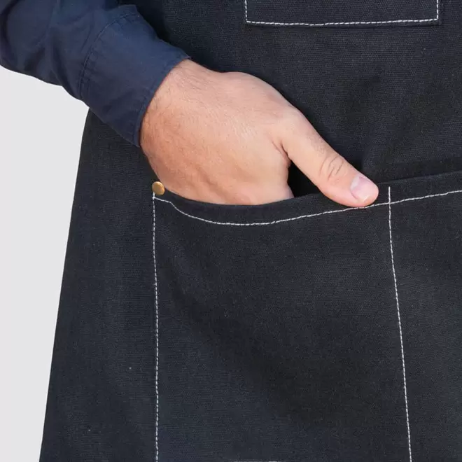 TABLIER BARISTA PERSONNALISE EN COTON 'BARICOOL'