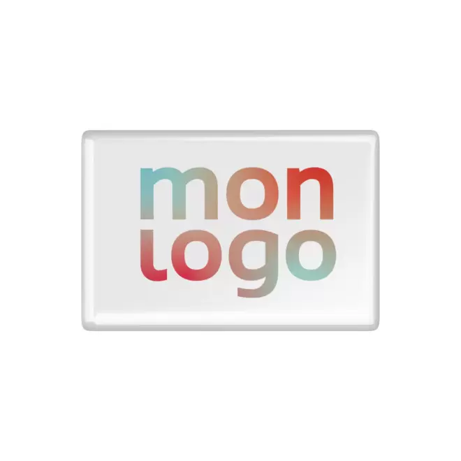 MAGNET EN ACRYLIQUE RECTANGLE 3D PERSONNALISABLE 'COURSAS'