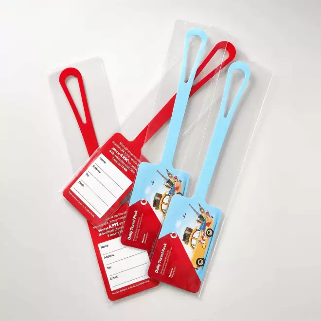 ETIQUETTE A BAGAGE PERSONNALISABLE EN PAPIER ' VIAJOS'