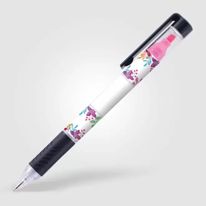 STYLO/SURLIGNEUR PERSONNALISABLE 'BERGUI BLACK'