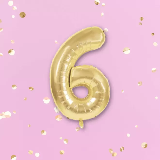 BALLON NUMERO EN MYLAR DORE 'NUMBERZ'