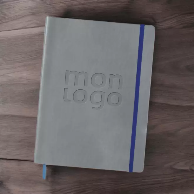 CARNET SUR MESURE PERSONNALISE EN PU A4 'MYNOTE'