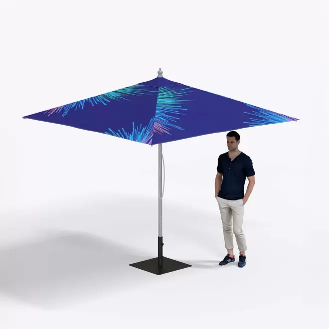 PARASOL ALUMINIUM CARRE 'SENTIDO QUADRI'