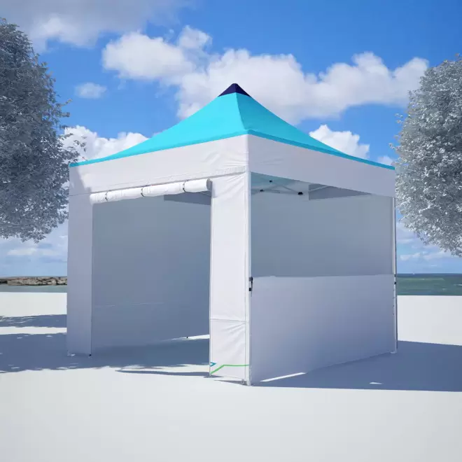 MUR PORTE CENTRALE TENTE 2x2 PERSONNALISE 'TELTA'