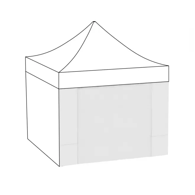 MUR PORTE CENTRALE TENTE 2x2 PERSONNALISE 'TELTA'