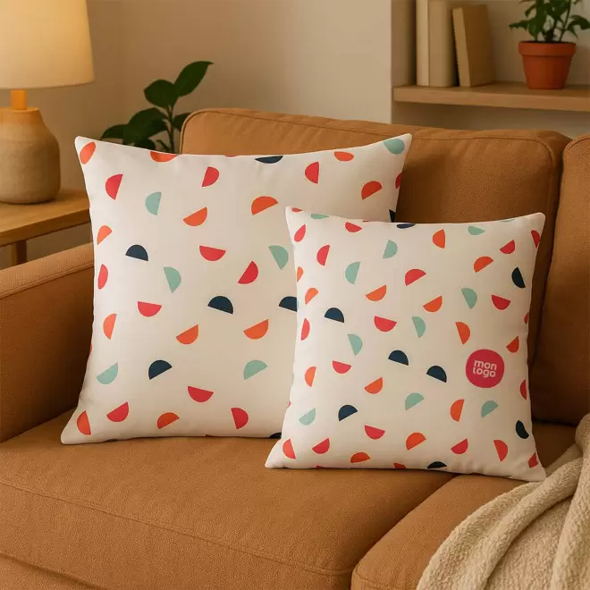 COUSSIN PERSONNALISE 'JAIPUR MICROFIBRE'