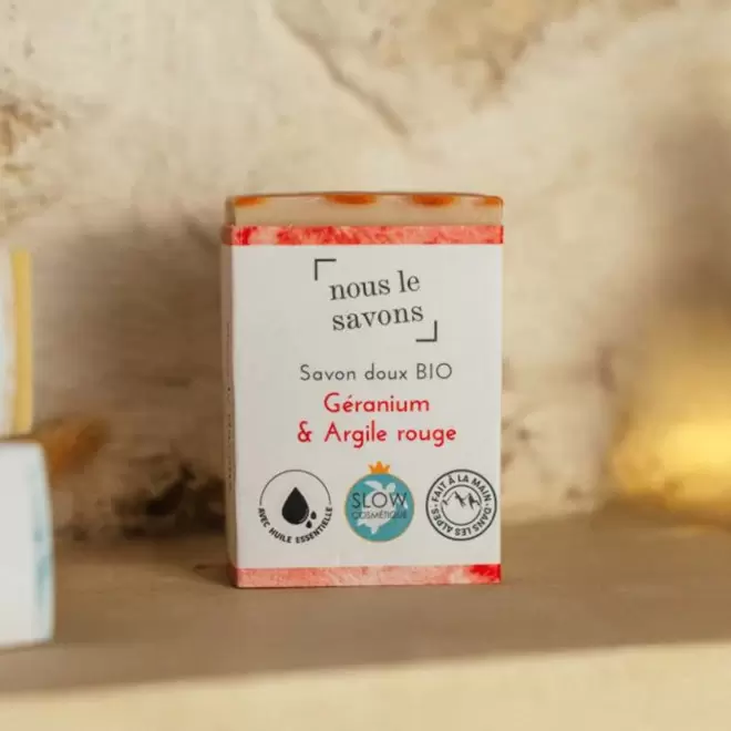 SAVON DOUX BIO 100G PERSONNALISE 'MOUSSING'