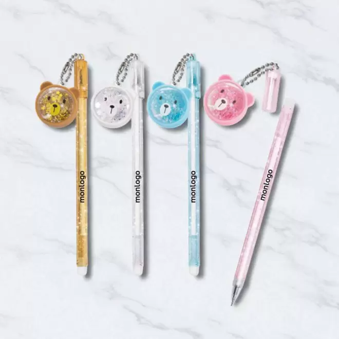 LOT DE 4 STYLOS PERSONNALISABLES 'TADDY'