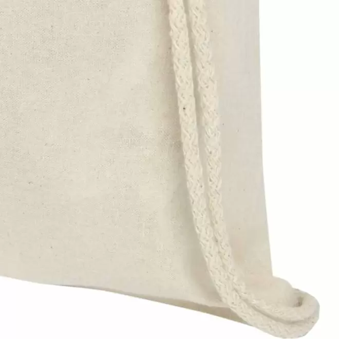 SAC CORDELETTE PERSONNALISE EN COTON ECRU 'RHIDA'