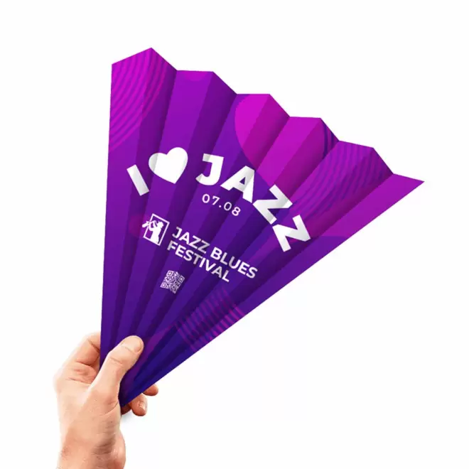 EVENTAIL EN PAPIER RECTANGLE 'SUNPAPER'