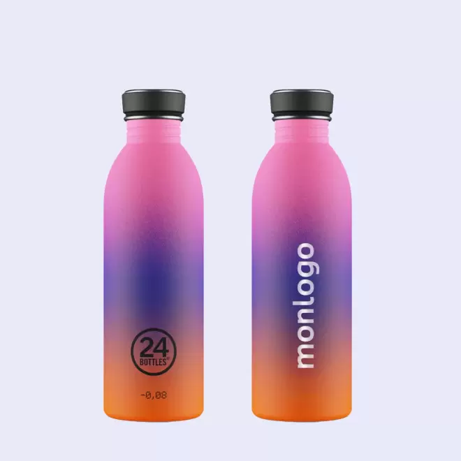 BOUTEILLE PERSONNALISEE EN INOX 500ML 'URBAN 24BOTTELS'