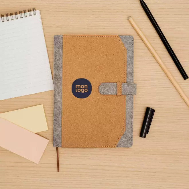 RAPIDE 4J   CARNET A5 FEUTRINE RECYCLEE PERSONNALISE 'GRANPA'